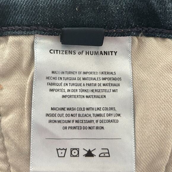 Citizens of Humanity Isola Cropped Boot Jean Women's 34 Frayed Regency Blue NEW - Picture 10 of 11